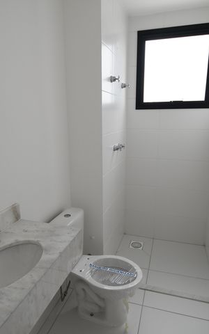 Apartamento à venda com 55m², 1 quarto e 2 vagasBanheiro