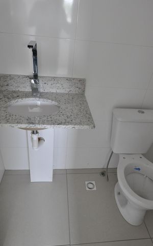 Apartamento à venda com 46m², 2 quartos e 1 vagaBanheiro do Quarto Suíte