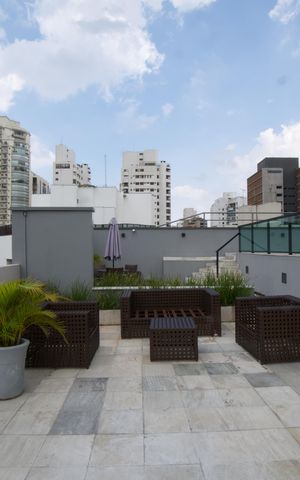 Apartamento para alugar com 36m², 1 quarto e 1 vaga