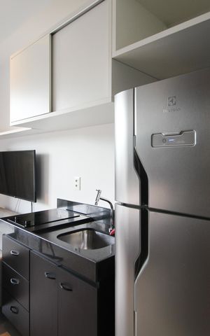 Studio para alugar com 26m², 1 quarto e sem vaga Studio para alugar com 26m², 1 quarto e sem vagaCozinha
