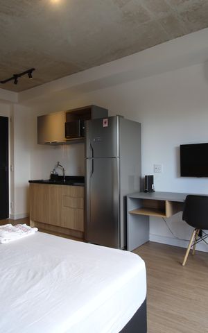 Studio à venda com 28m², 1 quarto e sem vagaSala/Quarto