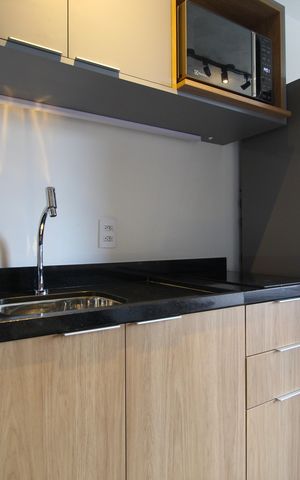 Studio à venda com 28m², 1 quarto e sem vagaCozinha