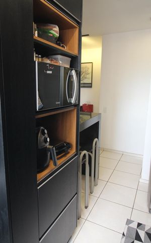 Apartamento à venda com 56m², 2 quartos e 2 vagasCozinha e Área de Serviço