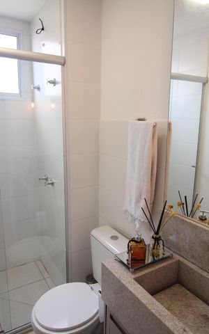 Apartamento à venda com 56m², 2 quartos e 2 vagasBanheiro