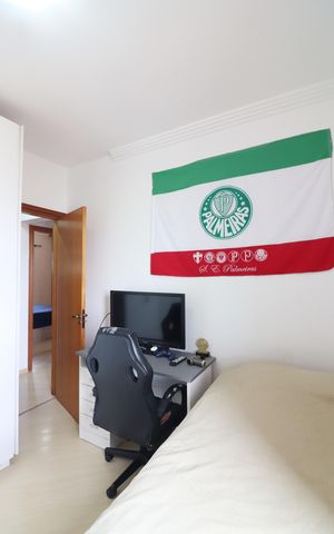 Apartamento à venda com 101m², 3 quartos e 2 vagasQuarto 3