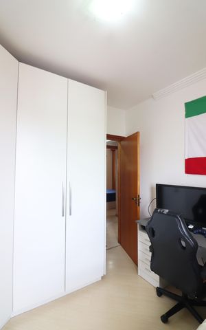 Apartamento à venda com 101m², 3 quartos e 2 vagasQuarto 3