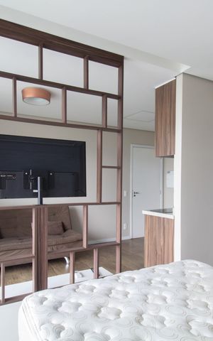 Studio para alugar com 34m², 1 quarto e 1 vaga Studio para alugar com 34m², 1 quarto e 1 vagaKitnet