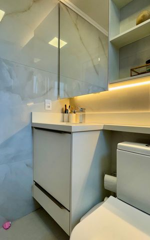 Apartamento à venda com 59m², 2 quartos e 1 vaga Apartamento à venda com 59m², 2 quartos e 1 vagaBanheiro Suíte