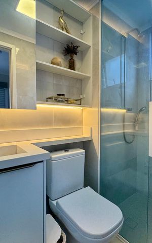 Apartamento à venda com 59m², 2 quartos e 1 vaga Apartamento à venda com 59m², 2 quartos e 1 vagaBanheiro Suíte