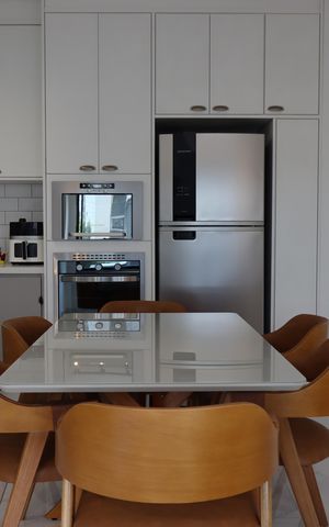 Apartamento à venda com 70m², 2 quartos e 1 vagaSala e cozinha integrada 