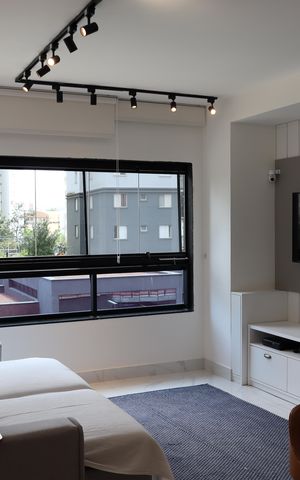 Apartamento à venda com 70m², 2 quartos e 1 vagaSala e cozinha integrada 