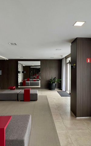 Studio para alugar com 33m², 1 quarto e 1 vaga Studio para alugar com 33m², 1 quarto e 1 vagaHall de entrada