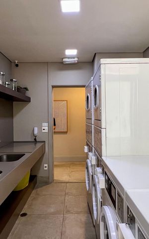 Studio para alugar com 33m², 1 quarto e 1 vaga Studio para alugar com 33m², 1 quarto e 1 vagaLavanderia