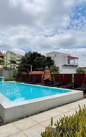 Studio para alugar com 33m², 1 quarto e 1 vaga Studio para alugar com 33m², 1 quarto e 1 vagaPiscina