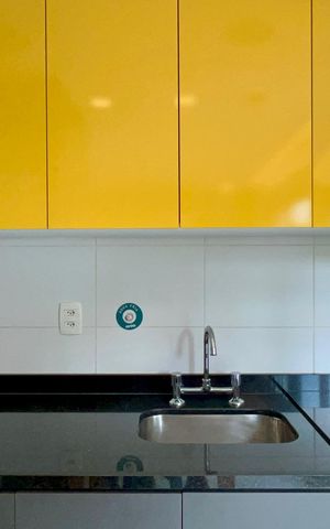Studio para alugar com 33m², 1 quarto e 1 vaga Studio para alugar com 33m², 1 quarto e 1 vagaCozinha