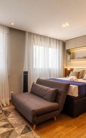 Studio à venda com 24m², 1 quarto e sem vaga