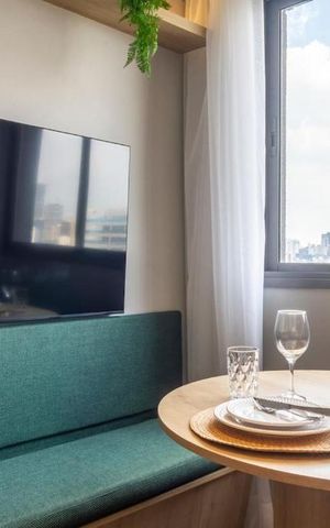 Studio à venda com 24m², 1 quarto e sem vaga