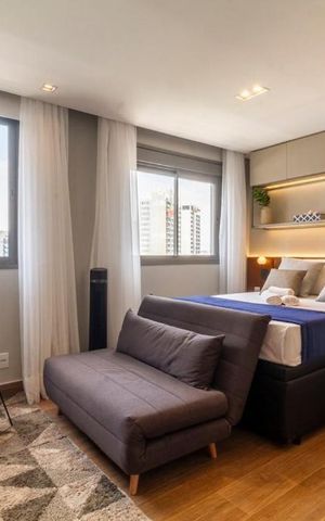 Studio à venda com 24m², 1 quarto e sem vaga