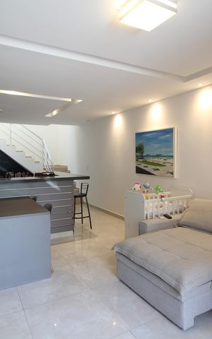 Casa de condomínio para alugar com 120m², 2 quartos e 1 vagaSala