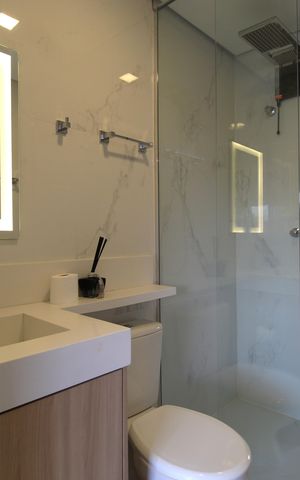 Studio à venda com 27m², 1 quarto e sem vagaBanheiro da Suíte