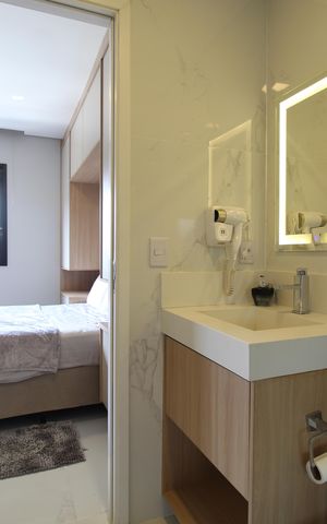 Studio à venda com 27m², 1 quarto e sem vagaBanheiro da Suíte