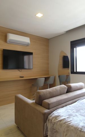 Studio à venda com 27m², 1 quarto e sem vagaSala/Quarto