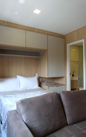 Studio à venda com 27m², 1 quarto e sem vagaSala/Quarto