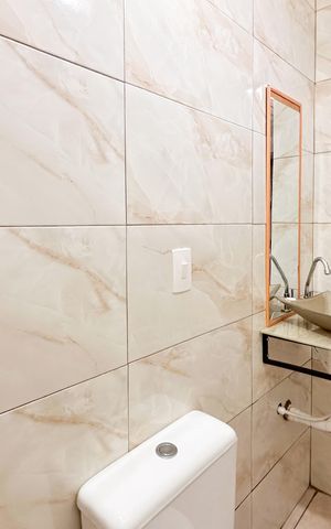 Casa à venda com 250m², 4 quartos e 3 vagas Casa à venda com 250m², 4 quartos e 3 vagasBanheiro Social - Casa 1