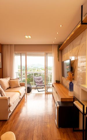 Apartamento à venda com 70m², 2 quartos e 1 vaga Apartamento à venda com 70m², 2 quartos e 1 vagaSala_Cozinha - Conjugada