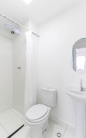 Apartamento à venda com 34m², 2 quartos e sem vaga Apartamento à venda com 34m², 2 quartos e sem vagaBanheiro