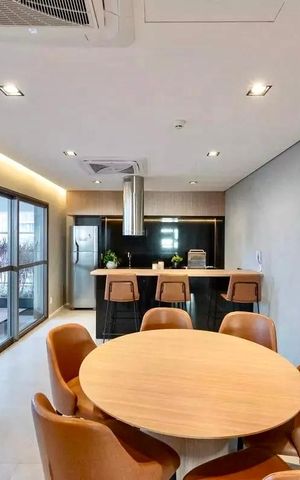 Studio à venda com 28m², 1 quarto e sem vaga Studio à venda com 28m², 1 quarto e sem vagaÁrea comum - Salão de festas