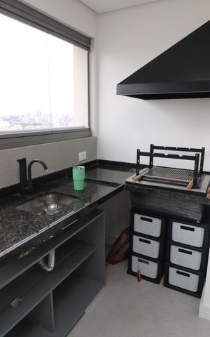Apartamento à venda com 77m², 2 quartos e 1 vagaVaranda gourmet