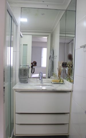 Apartamento à venda com 71m², 3 quartos e 2 vagasBanheiro da Suíte 