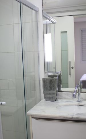 Apartamento à venda com 71m², 3 quartos e 2 vagasBanheiro da Suíte 