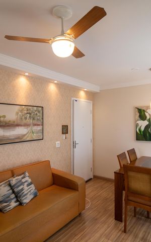 Apartamento à venda com 47m², 2 quartos e 1 vaga Apartamento à venda com 47m², 2 quartos e 1 vagaSalas