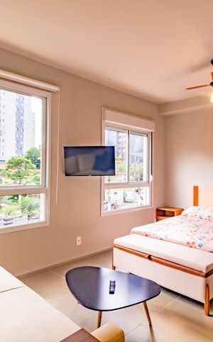 Studio para alugar com 32m², 1 quarto e sem vaga