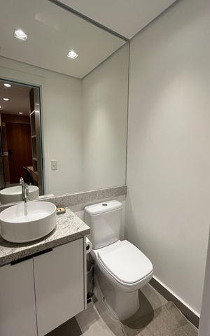 Apartamento para alugar com 55m², 1 quarto e 2 vagas
