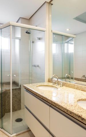 Apartamento para alugar com 112m², 1 quarto e 2 vagas Apartamento para alugar com 112m², 1 quarto e 2 vagasBanheiro