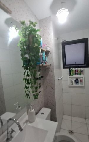 Apartamento à venda com 51m², 2 quartos e 1 vaga Apartamento à venda com 51m², 2 quartos e 1 vagaBanheiro