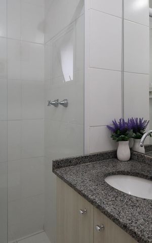 Apartamento à venda com 54m², 2 quartos e 1 vaga Apartamento à venda com 54m², 2 quartos e 1 vagaBanheiro 2