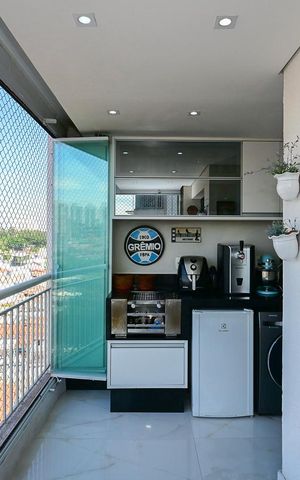 Apartamento à venda com 65m², 2 quartos e 1 vagaVaranda