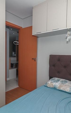 Apartamento à venda com 46m², 2 quartos e 1 vagaQuarto