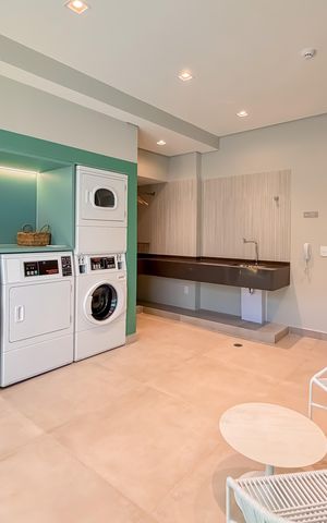 Apartamento à venda com 28m², 1 quarto e sem vaga Apartamento à venda com 28m², 1 quarto e sem vagaLavanderia