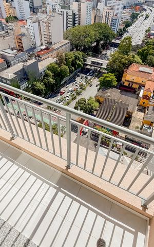 Apartamento à venda com 28m², 1 quarto e sem vaga Apartamento à venda com 28m², 1 quarto e sem vagaVaranda