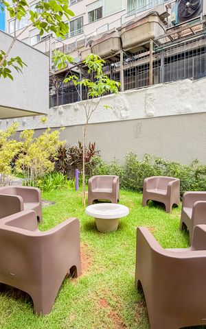 Apartamento à venda com 28m², 1 quarto e sem vaga Apartamento à venda com 28m², 1 quarto e sem vagaÁrea Externa
