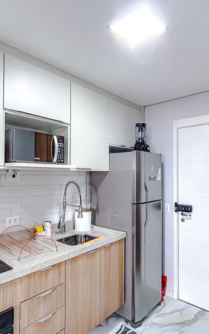 Studio à venda com 28m², 1 quarto e sem vagaCozinha