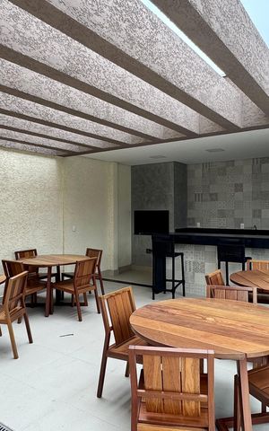 Apartamento à venda com 45m², 2 quartos e 1 vaga Apartamento à venda com 45m², 2 quartos e 1 vagaÁrea comum - Churrasqueira