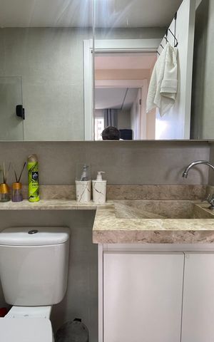 Apartamento à venda com 35m², 2 quartos e sem vaga Apartamento à venda com 35m², 2 quartos e sem vagaBanheiro