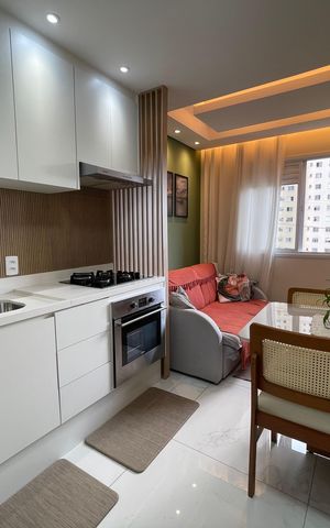 Apartamento à venda com 35m², 2 quartos e sem vaga Apartamento à venda com 35m², 2 quartos e sem vagaCozinha e Área de Serviço