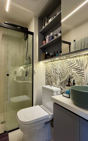 Apartamento à venda com 40m², 2 quartos e sem vaga Apartamento à venda com 40m², 2 quartos e sem vagaBanheiro